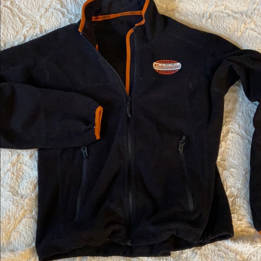 SOLD Harley Davidson Zip-Up 🧡🖤